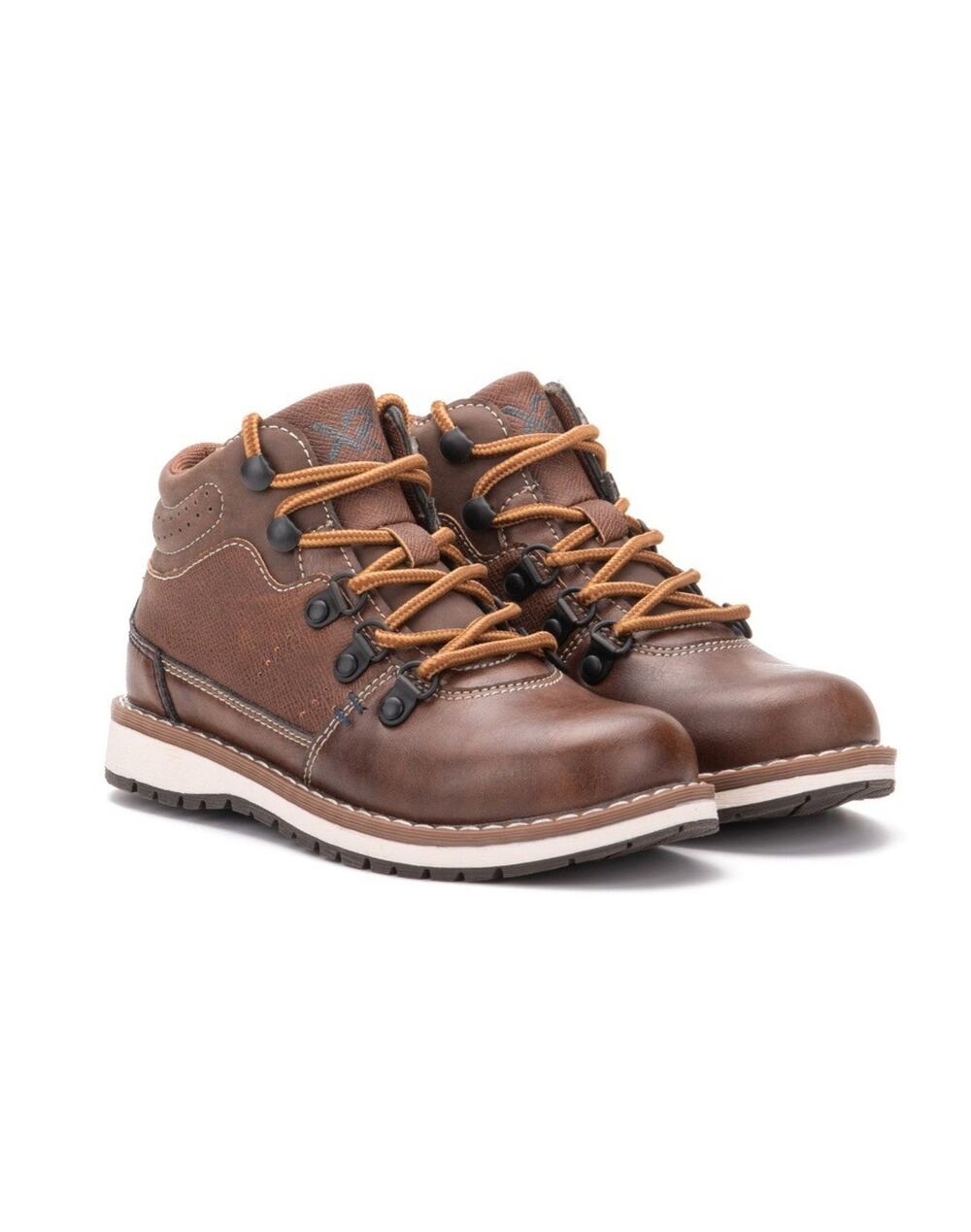 Xray Boys Jonah Ankle Boots Brown Shoes Size 13.5 Faux Leather New Without Box